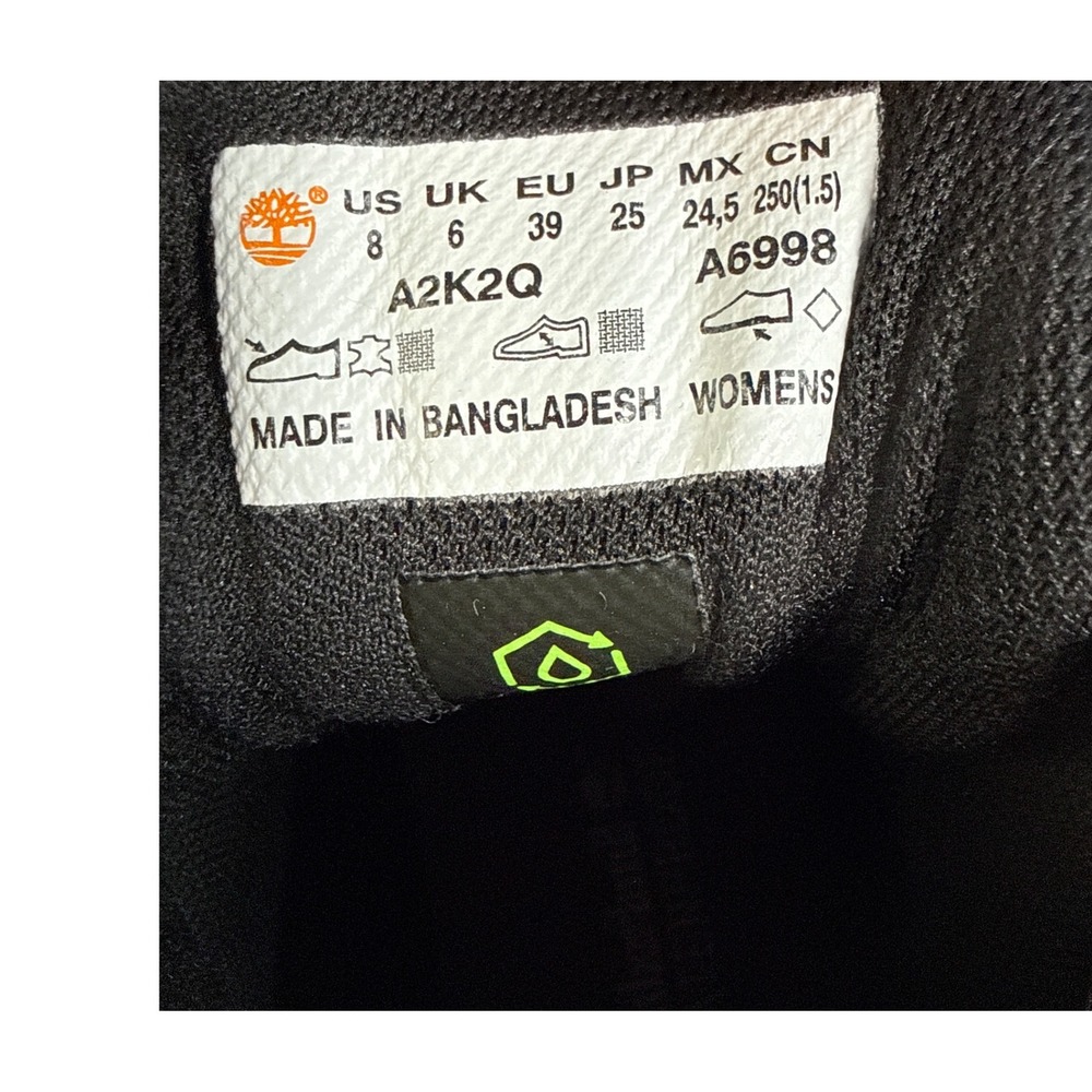 Timberland Womens Euro‎ Mid Waterproof Lace Up Hiking Nubuck Boots A2K2Q Size 8 - Picture 3 of 13
